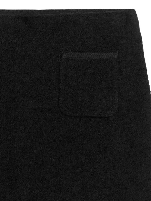 Boiled Wool-Blend Skirt