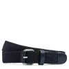 Braided Leather Trimmed Belt