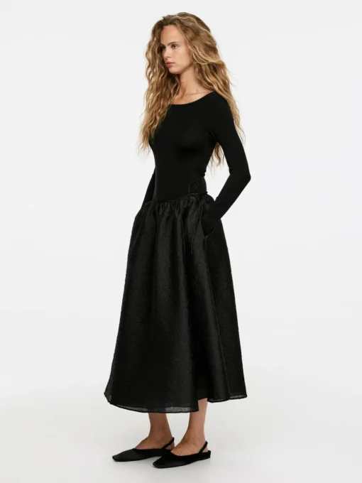 Brocade Midi Skirt