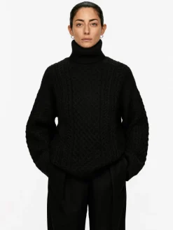 Cable-Knit Wool Jumper