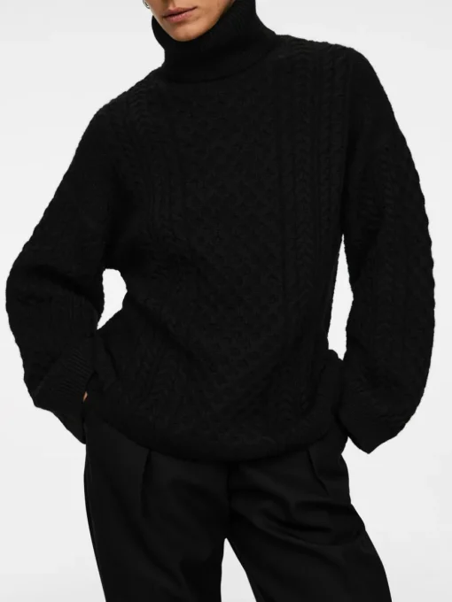 Cable-Knit Wool Jumper