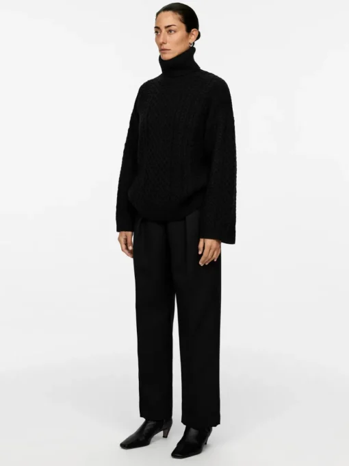 Cable-Knit Wool Jumper