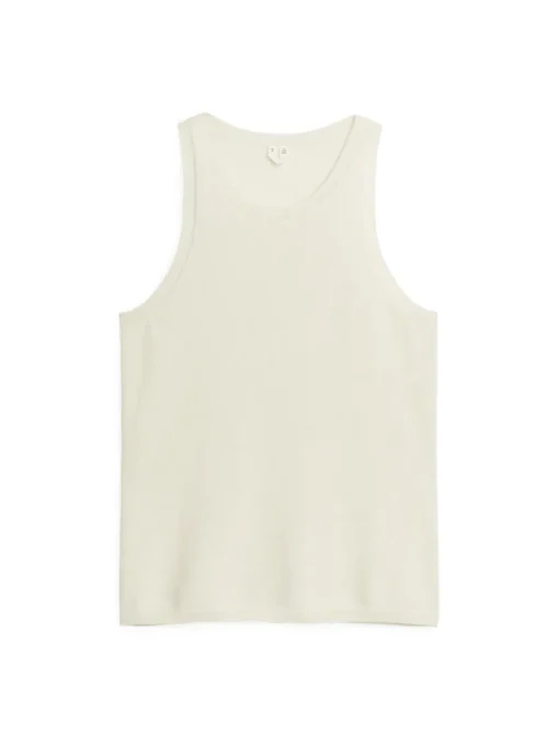Cashmere-Wool Racer Tank