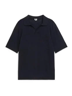 Cotton Linen Polo Shirt