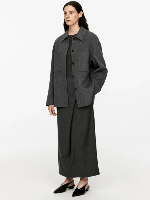 Double-Face Wool-Blend Shirt