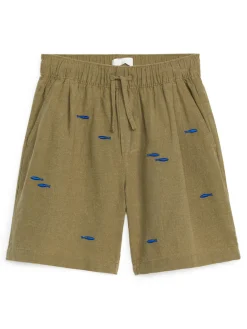 Embroidered Shorts
