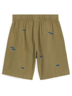 Embroidered Shorts