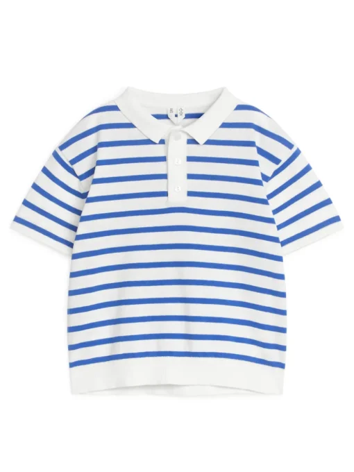 Fine-Knit Polo Shirt