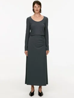 Gathered Maxi Skirt