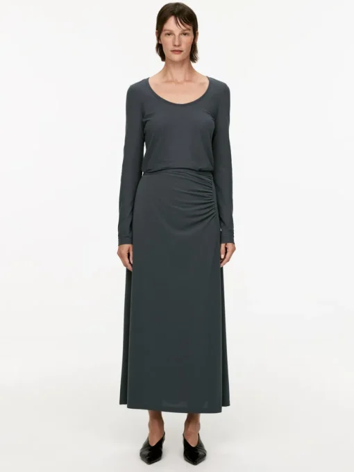 Gathered Maxi Skirt