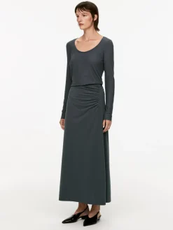 Gathered Maxi Skirt