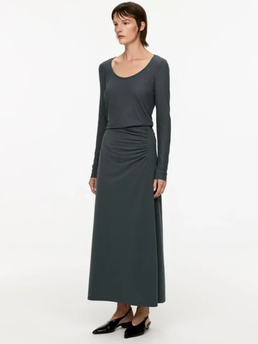 Gathered Maxi Skirt
