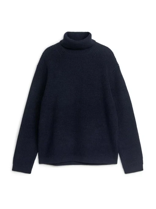 Heavy Wool Roll-Neck Jumper