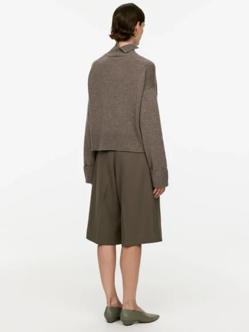 High-Neck Wool Jumper