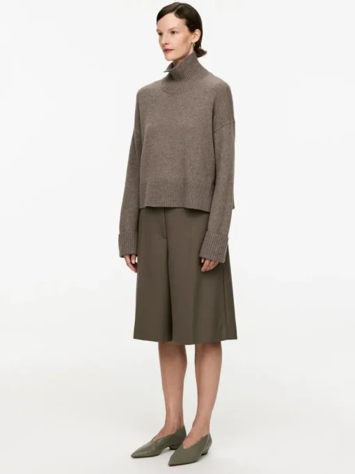 High-Neck Wool Jumper