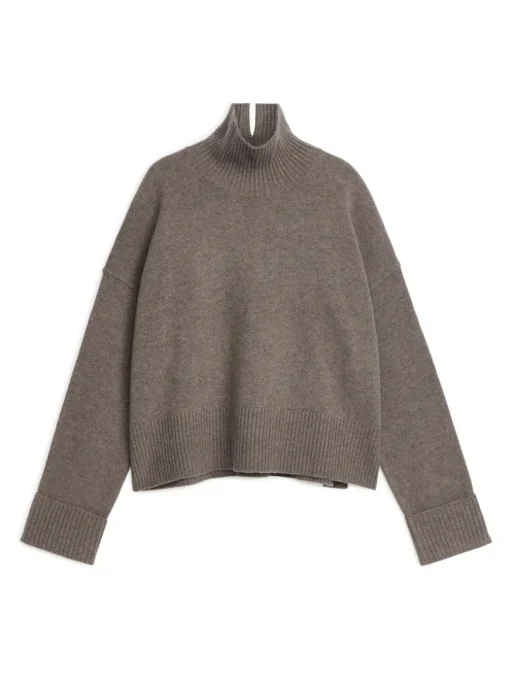 High-Neck Wool Jumper
