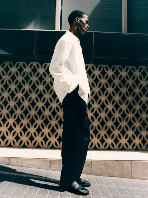 Linen Drawstring Trousers