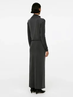 Long Cupro Skirt