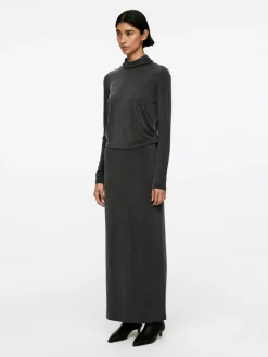 Long Cupro Skirt