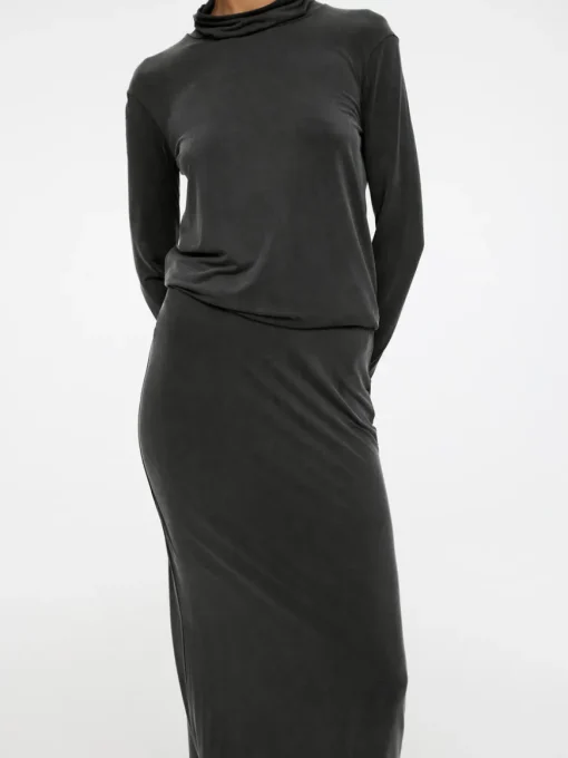 Long Cupro Skirt