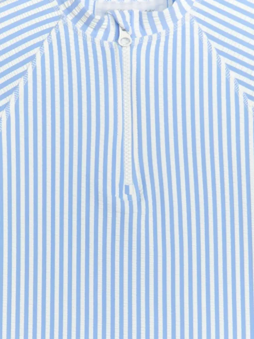 Long-Sleeve UV Seersucker Top