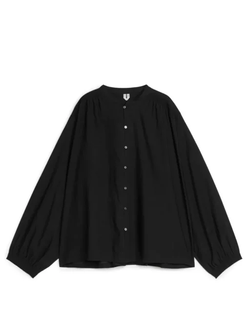 Loose Button-Up Blouse