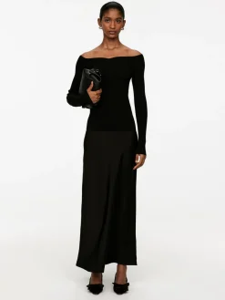 Maxi Satin Skirt