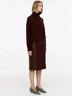 Midi Leather Skirt