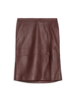 Midi Leather Skirt