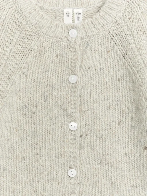 Neps Wool-Blend Cardigan