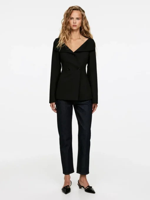 Off-Shoulder Blazer