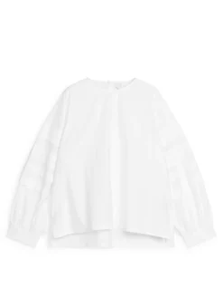 Pleat-Detail Blouse