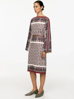 Print Pencil Skirt