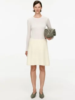 Reverse-Knit Mini Skirt