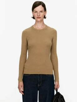 Rib-Knit Merino Top