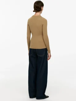 Rib-Knit Merino Top