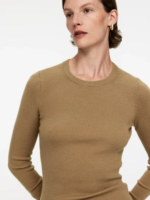 Rib-Knit Merino Top