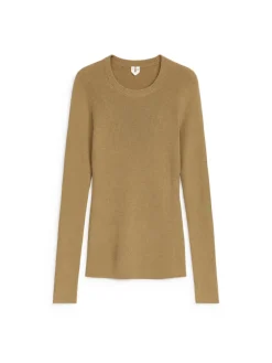 Rib-Knit Merino Top