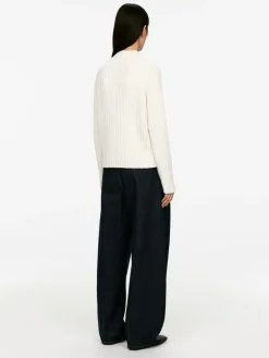 Rib-Knitted Jumper
