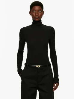 Roll-Neck Cotton Top