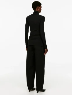 Roll-Neck Cotton Top
