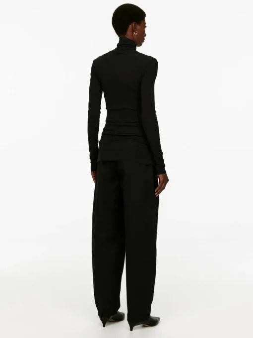 Roll-Neck Cotton Top