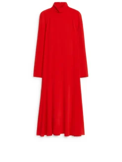 Roll-Neck Maxi Dress