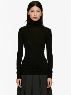 Roll-Neck Wool Top
