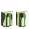 Stoneware Cups Set Of 2