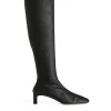 Stretch Leather Boots