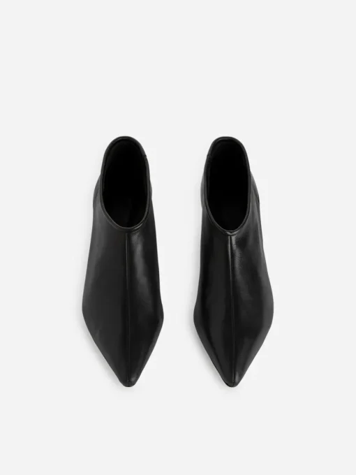 Stretch Leather Boots