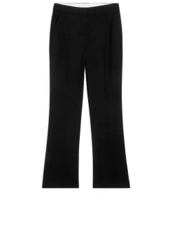 Tailored Wool-Blend Trousers