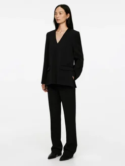 V-Neck Blazer Top