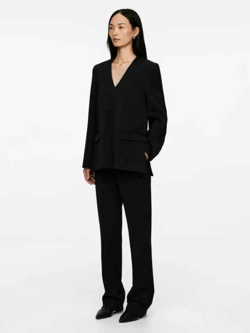 V-Neck Blazer Top